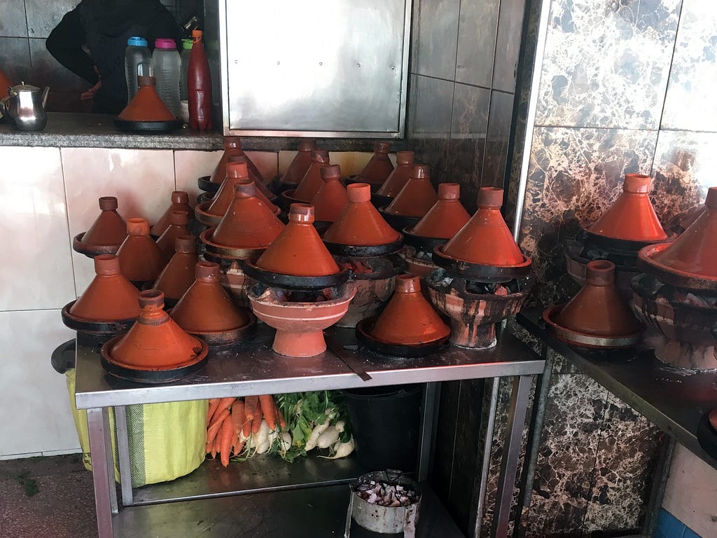 Cooking tajines is a repeatable process that can be estimated